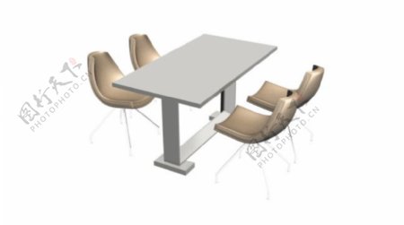 3dmax桌椅模型