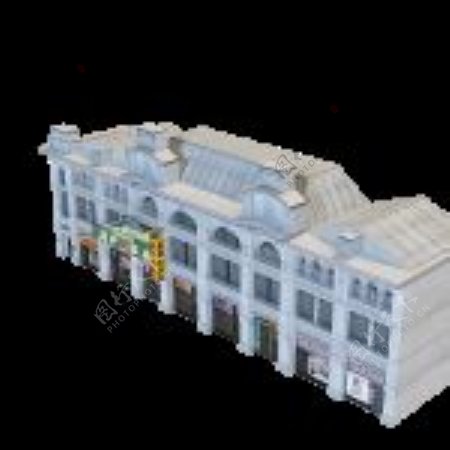 3D商住楼模型