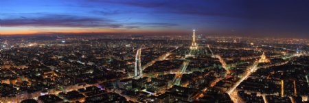 城市风光之巴黎夜景图片