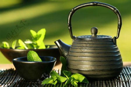 清新绿茶茶具组合