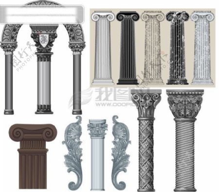 欧式古典柱子