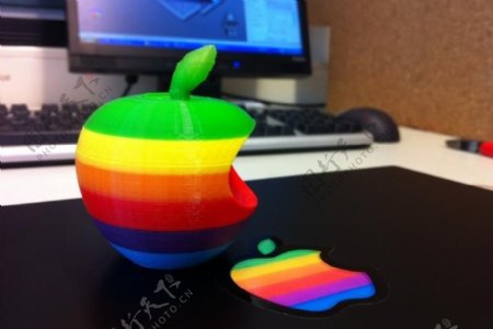 彩色苹果标志