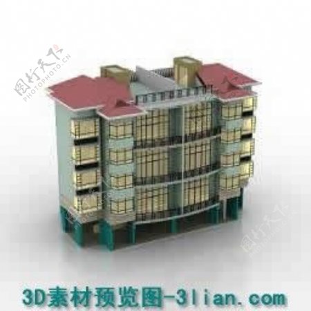 3D楼房建筑模型