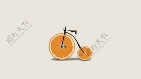 迷你橙子自行车