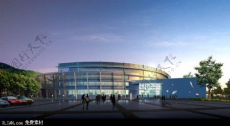 北京海淀体育馆3D模型