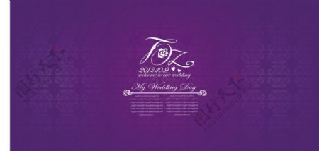 紫色婚庆幕布图片
