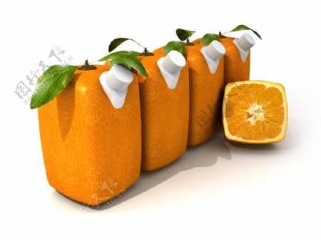水果创意橙子