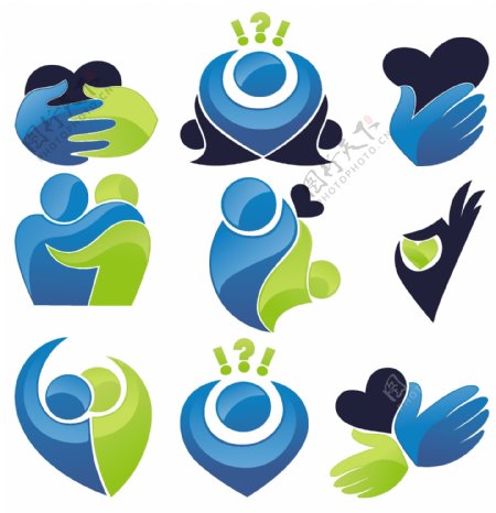 企业logo人物设计图片