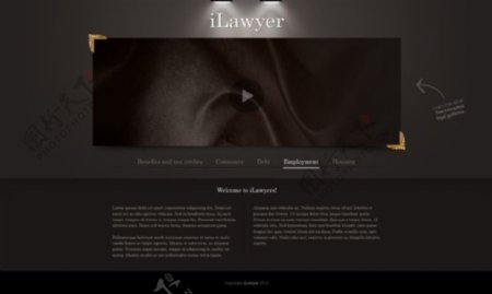 黑色网页视频UI设计