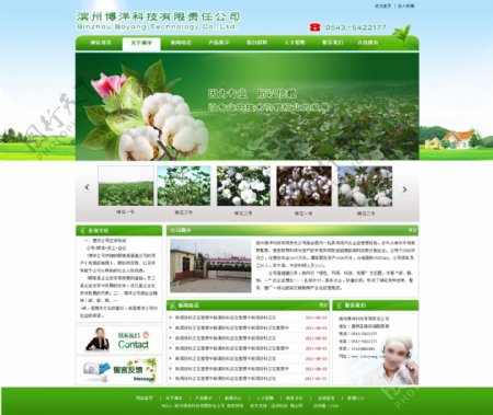 网页模板农业模板绿色模板图片