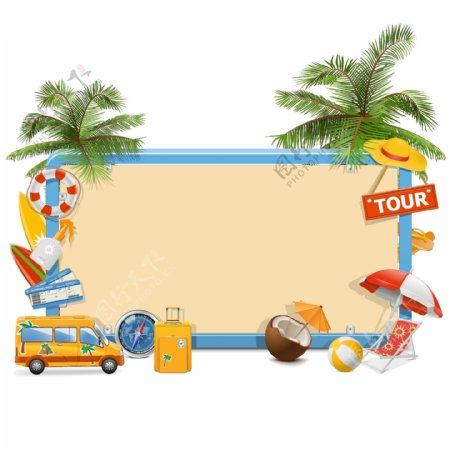 夏天旅游icon图标图片