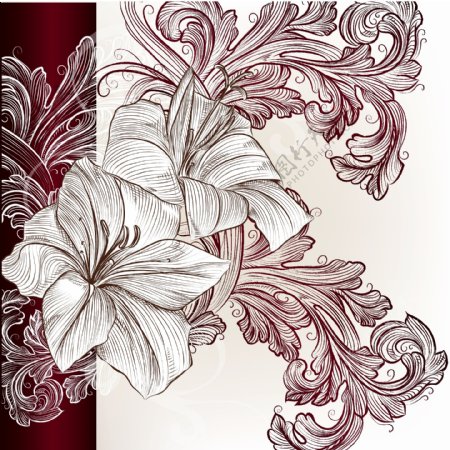 古典花纹古典花卉图片