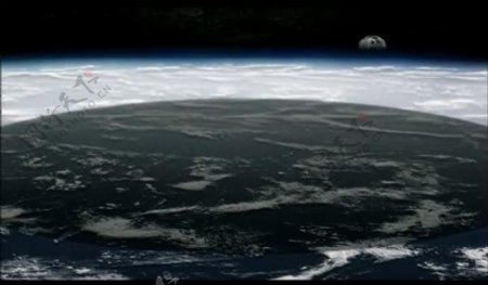 行星撞地球背景视频图片
