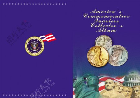 美国钱币册图片