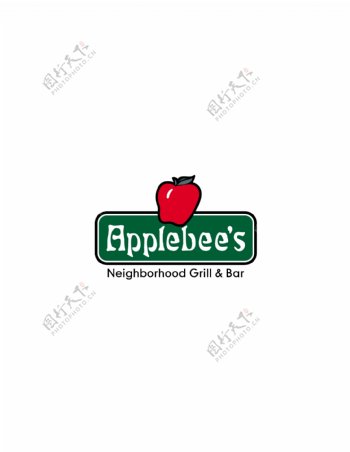 Applebees1logo设计欣赏Applebees1知名食品标志下载标志设计欣赏