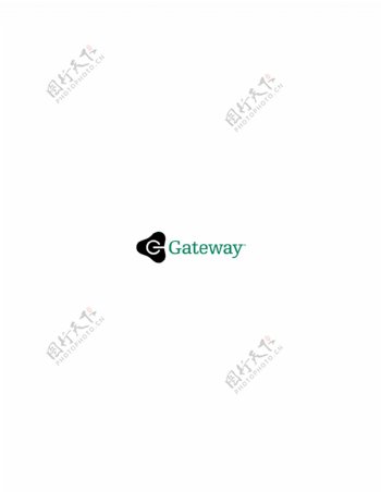 Gatewaylogo设计欣赏Gateway电脑公司LOGO下载标志设计欣赏