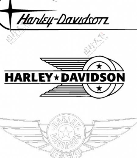 HarleyDavidsonoldlogo设计欣赏哈雷戴维森老标志设计欣赏