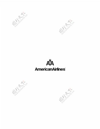 AmericanAirlines1logo设计欣赏AmericanAirlines1民航公司标志下载标志设计欣赏
