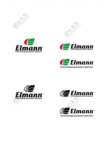 Elmannlogo设计欣赏Elmann医疗机构标志下载标志设计欣赏