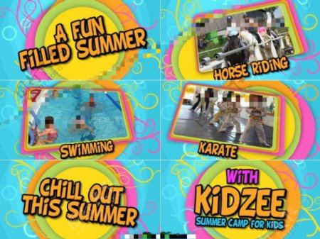 儿童暑期夏令营活动宣传片AE模板