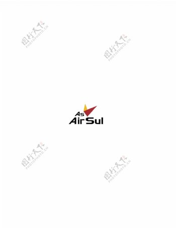 AirSullogo设计欣赏AirSul航空公司LOGO下载标志设计欣赏
