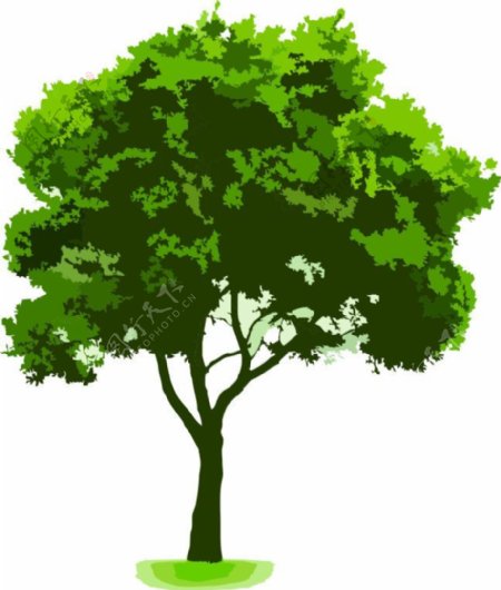 自然景观树矢量素材