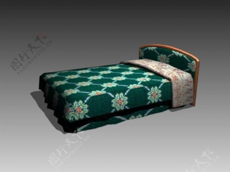 常见的床3d模型家具图片素材134