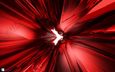 红色玻璃碎片背景JPG