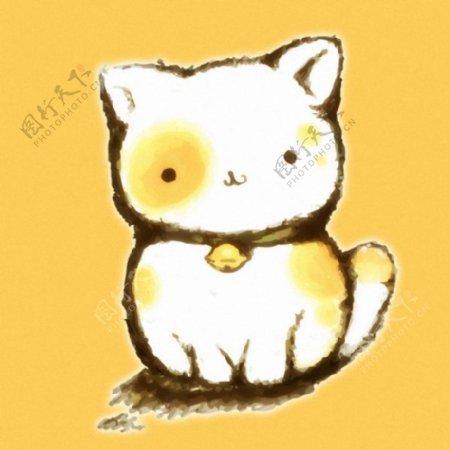 位图童装T恤图案动物小猫免费素材