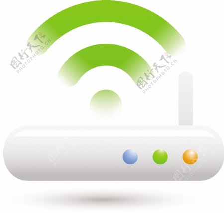 白色的WiFi路由器Lite通讯图标
