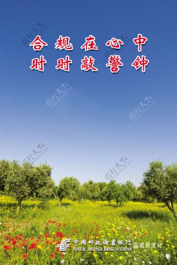 中国邮政文化展板