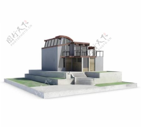 3d别墅模型3
