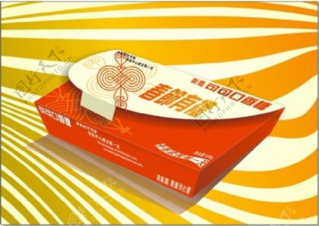口香糖食品包装盒设计矢量图
