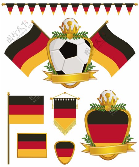 德国国旗标签图片