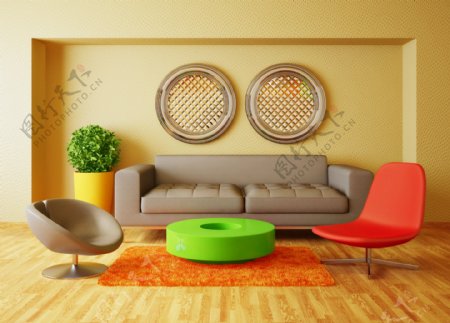 室内设计客厅沙发图片
