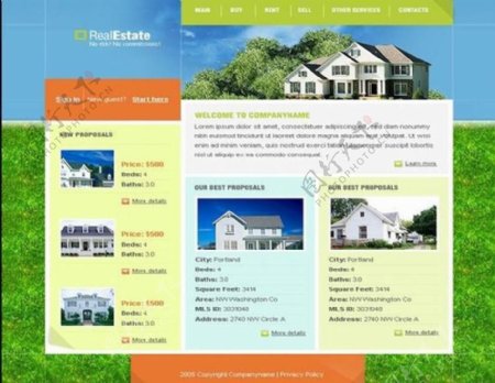 房产开发网站图片