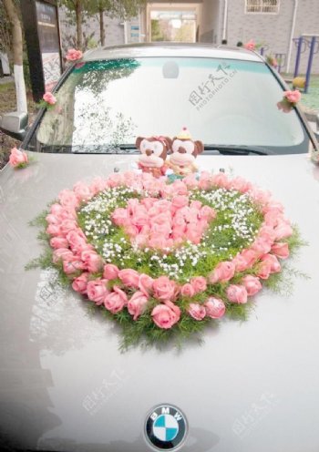 婚车花艺图片