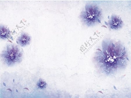 韩国花朵花瓣图案PSD素材