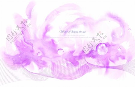 古典元素高清PSD分层素材紫色幻想