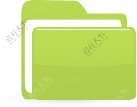 文件夹电脑图标绿色版