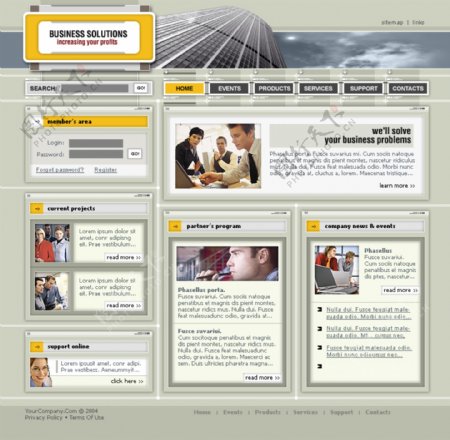 欧美商务类网页图片