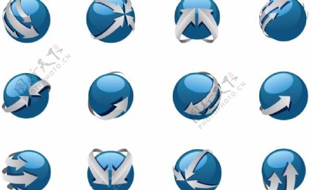 3d球体企业logo标志设计图片