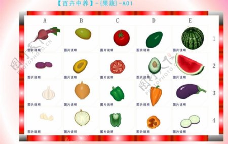 水果蔬菜模板图片