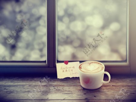 冬日的咖啡图片