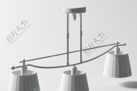 3D吊灯模型