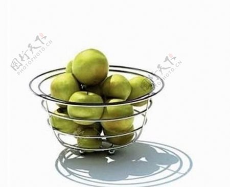水果苹果玻璃盆图片