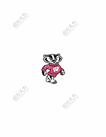 WisconsinBadgers1logo设计欣赏WisconsinBadgers1知名学校LOGO下载标志设计欣赏