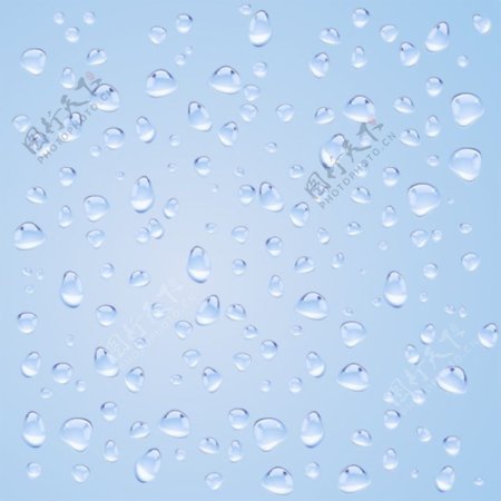 晶莹水滴玻璃背景A矢量素材