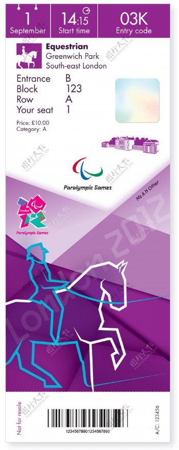 位图主题2012伦敦奥运会运动骑马免费素材