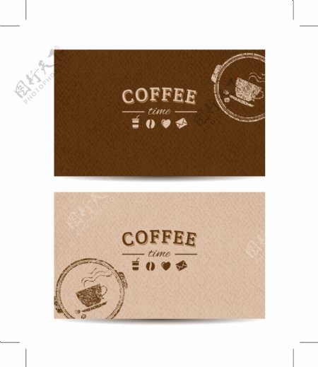 咖啡coffee名片图片